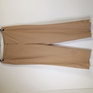 Talbots Linen Blend Wide Leg Lined Pants Size 14